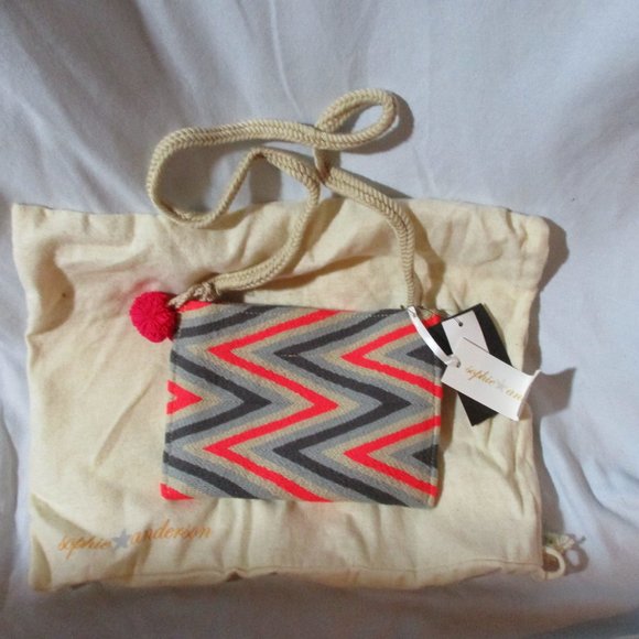 Sophie Anderson Handbags - NEW NWT SOPHIE ANDERSON Kilim Serape Blanket Ethnic Tapestry Bag Clutch Purse